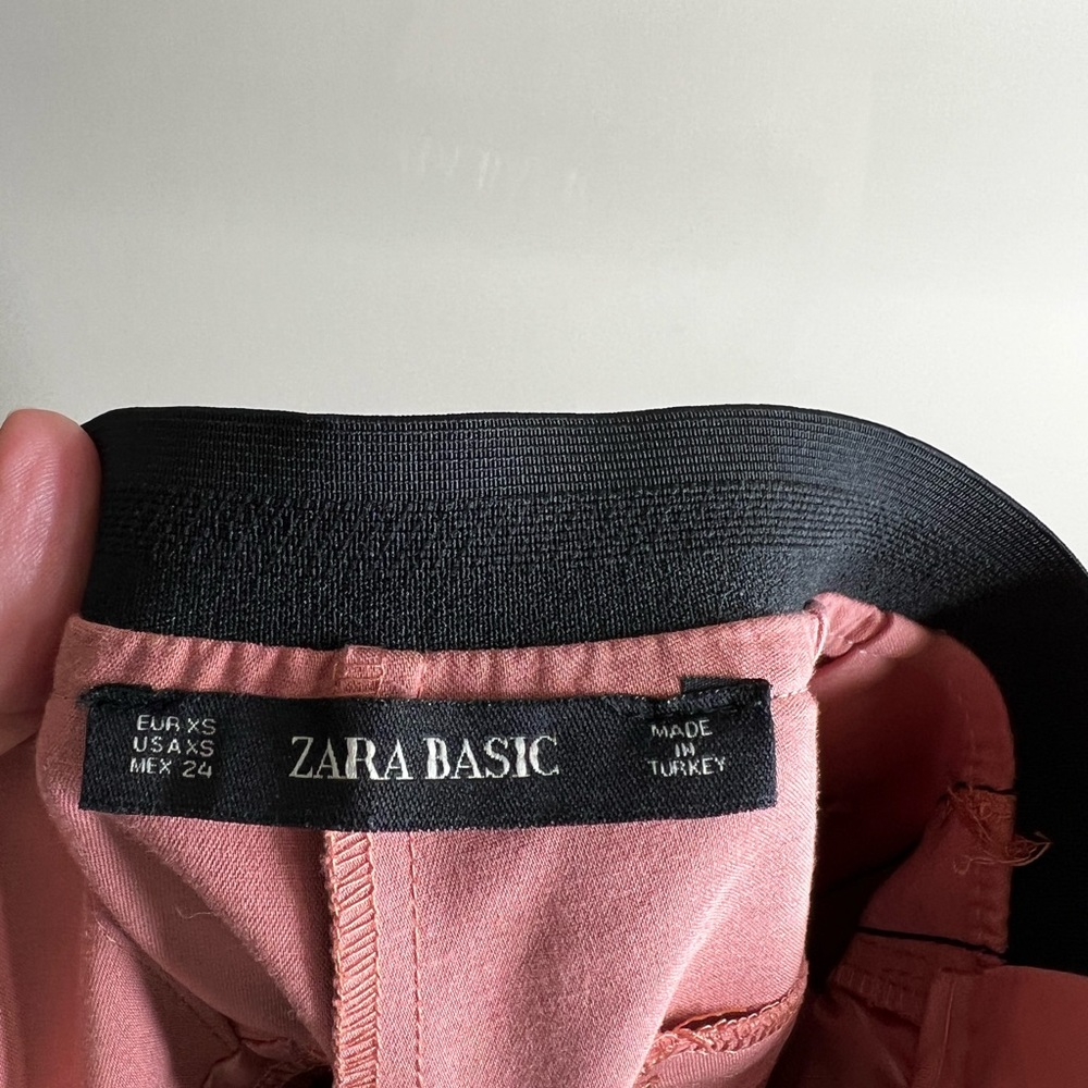 Zara Basic Flat Front Trouser Pants Xs - image 6